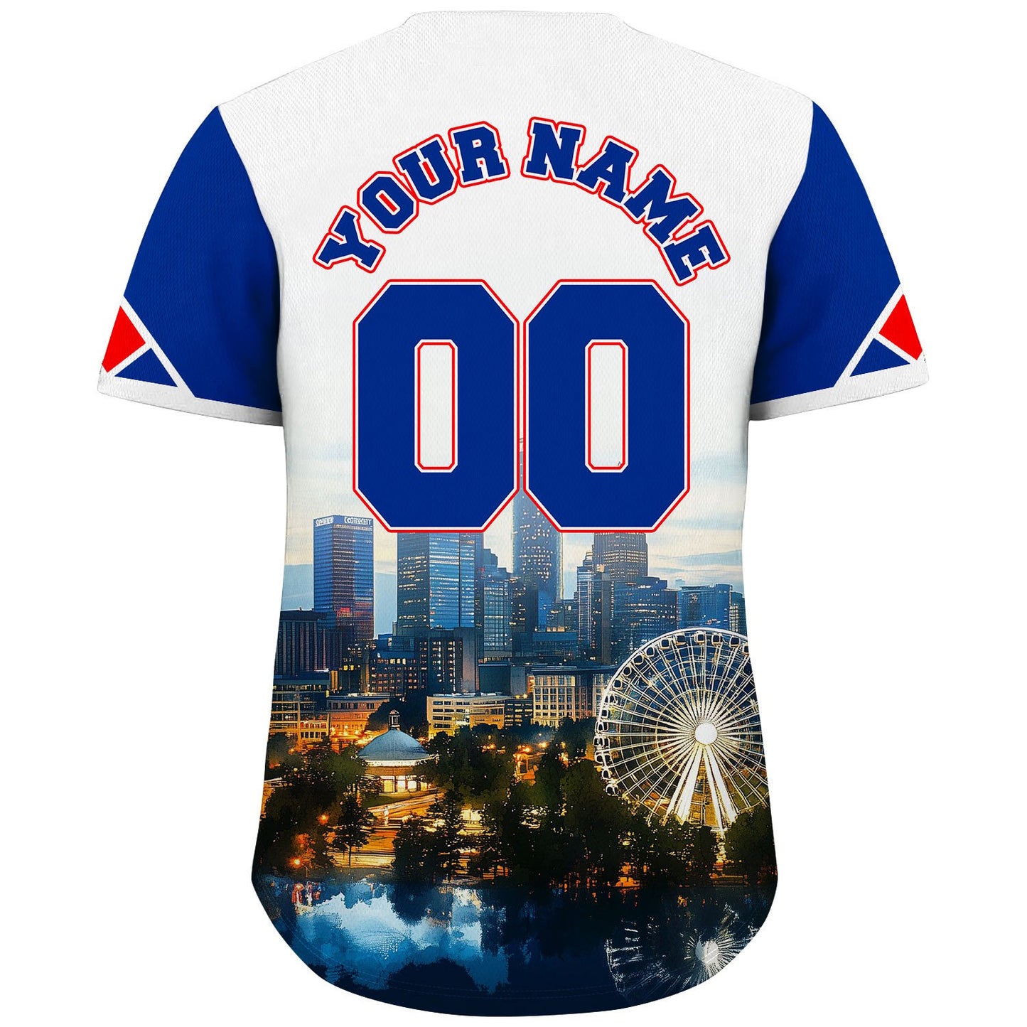 Atalanta SkyView Atlanta Sunset Custom Name Baseball Jerseys For Men & Women