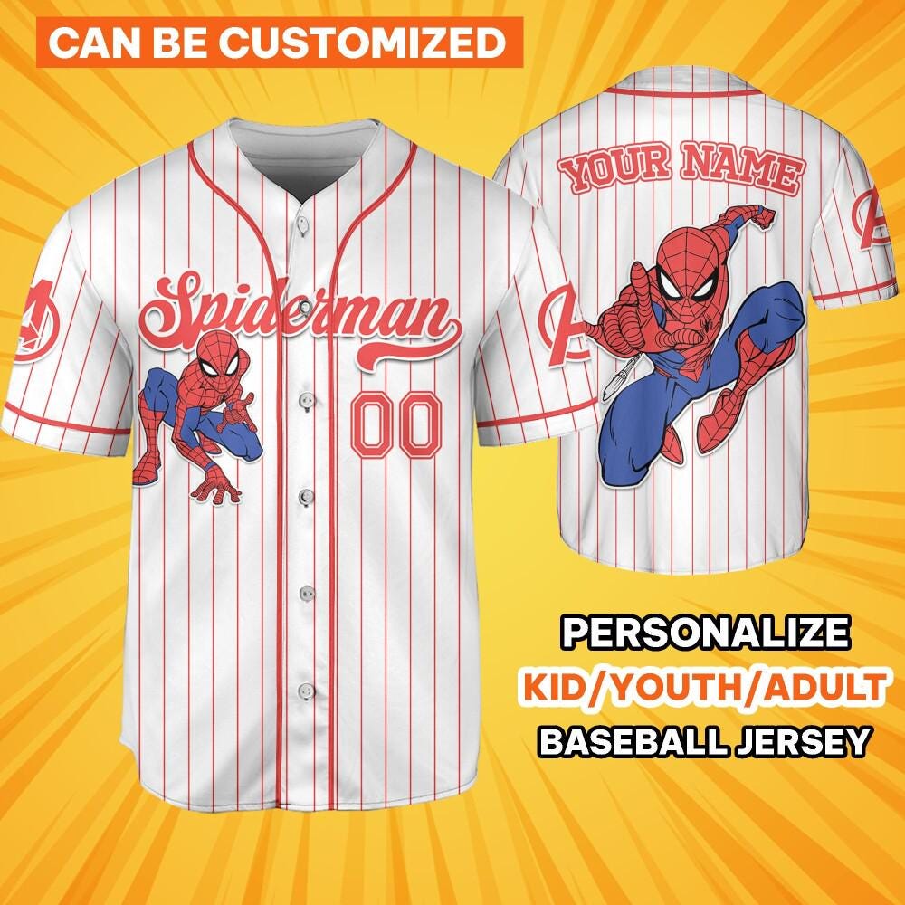 Custom Disney Spider Man Web Of Destiny, Superhero Squad Birthday Jersey, Marvel Family Matching Shirt, Avenger Team Fans