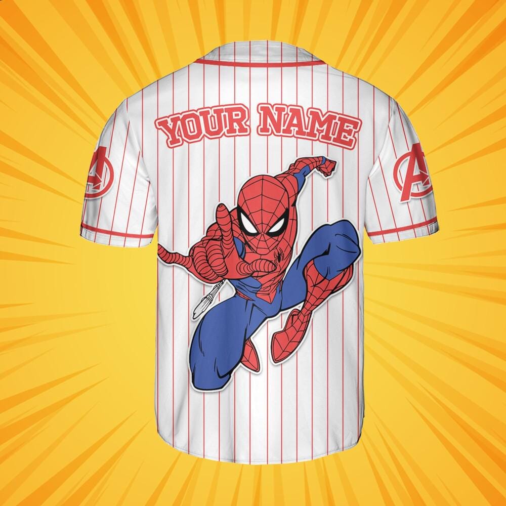 Custom Disney Spider Man Web Of Destiny, Superhero Squad Birthday Jersey, Marvel Family Matching Shirt, Avenger Team Fans