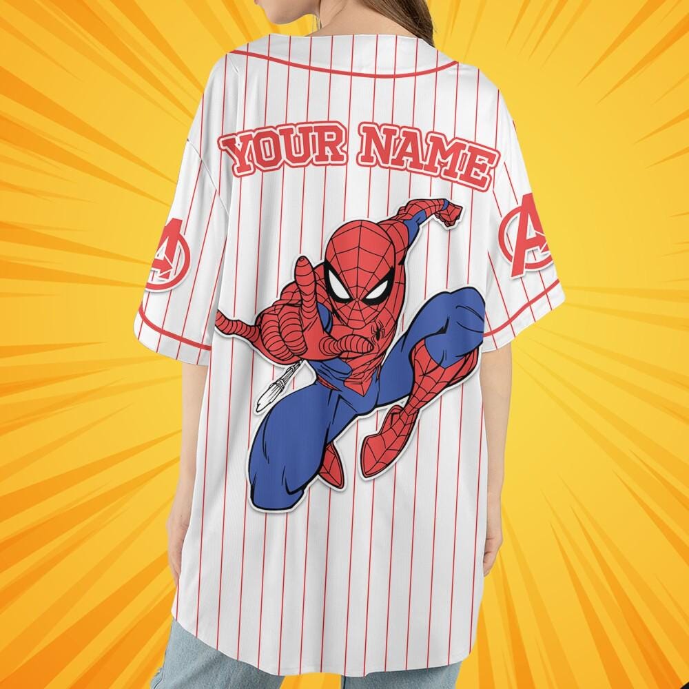 Custom Disney Spider Man Web Of Destiny, Superhero Squad Birthday Jersey, Marvel Family Matching Shirt, Avenger Team Fans