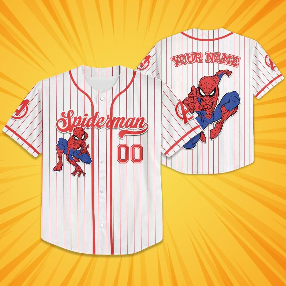 Custom Disney Spider Man Web Of Destiny, Superhero Squad Birthday Jersey, Marvel Family Matching Shirt, Avenger Team Fans