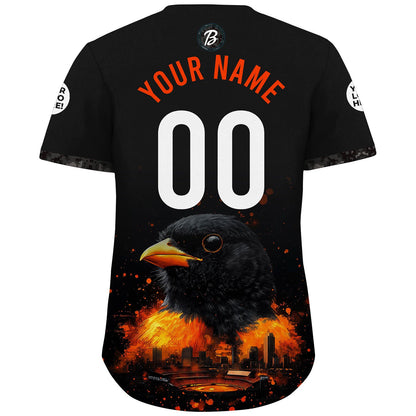 Baltimore City Skyline Oriole Baseball Custom Name Baseball Jerseys For Men & Women